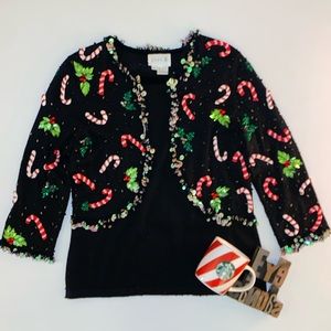 🎄JUST B Ugly Embellished Christmas Sweater